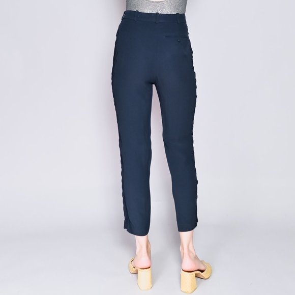 GOLDEN GOOSE Dark Blue Embroidered Trousers - Picture 4 of 6